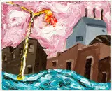 Arnold Sharrad, Red Hook (Brooklyn), 2001, oil and heavy impasto on artist's board