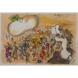 Marc Chagall, "Story of the Exodus", lithograph; "For the Clouds of the Lord..." from "The Exodus" series;