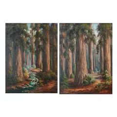 Cora Bernice Wright, two, oil paintings, including (i) Bull Creek, 1936, oil on masonite