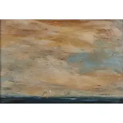 Geoffrey Lewis, Homeward Bound, 1965, oil on board, (approximate dimensions -