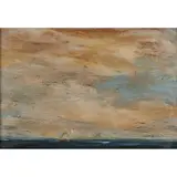 Geoffrey Lewis, Homeward Bound, 1965, oil on board, (approximate dimensions -