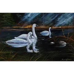 Trevor V. Swanson, Tranquility, oil on canvas, [approximate dimensions - canvas: 10" H x 15" W]