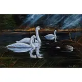 Trevor V. Swanson, Tranquility, oil on canvas, [approximate dimensions - canvas: 10" H x 15" W]