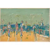 Wayne Thiebaud, "Venice Figures,", 1959, lithograph, [approximate dimensions -