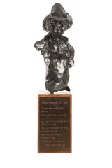 Dan Huber, When Cowboys Git Old, bronze c. 1974