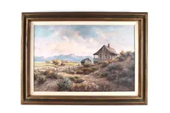 Lee K. Parkinson, Untitled, oil on canvas, abandoned farm '73