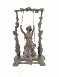 Swinging Woman by H.F. Moreau, Bronze, offered Jan 2024