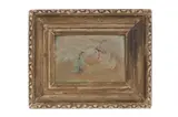 A Elegant Play by Kawai Gorota, oil on silk 1946, offered Nov 2023
