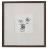Edward Borein, Featured in this lot is an India, Ink sketch
