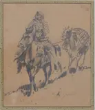 Edward Borein, Sketch, Original Pencil