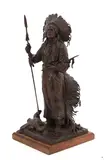 Peter M. Fillerup, This is an exceedingly rare and large original, bronze sculpture