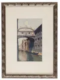 Untitled by Bengnaly Italian Venice Canal, watercolor, offered Jun 2023