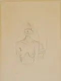 - ''Bust I'' (Lust 30)- by Alberto Giacometti, lithograph, 1960, offered Dec 2019