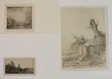 Alphonse Legros, - ''Las Vielles Carrieres de Mont Rouge'' (Bliss 351)-, drypoint, sgined in pencil