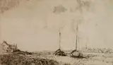 James Mc Bey, - ''Bosham'' (Hardie 226 viii/VIII)-, etching, 1925