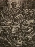 Albert Abramovitz, - ''Civil War''- wood, engraving
