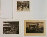 John Edward Costigan, - ''Woman, Boy, Goats'' 1931; ''Fodder'' 1934 and ''Figures with Cow''- 3 etchings, 'Figures...' also