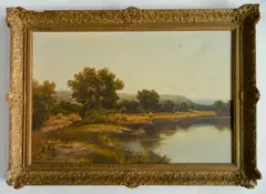 - Landscape- by Frederick D. Ogden, oil on canvas, offered Dec 2019