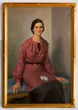 Rolf Stoll, - ''Portrait of Jane Norton''-, oil on canvas, 1935