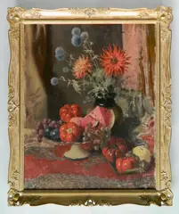 Béla Kontuly, - Floral Still-Life-, oil on canvas