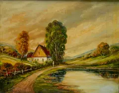 - Landscape- by Ramond, oil on canvas, offered Dec 2019