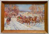 Leslie Cope, - The Sleigh Ride-, oil on canvas, 1969