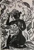 Shikō Munakata, - ''Fish and Flower and Female Buddha'' (Sakana, Hana to Butsujo)-