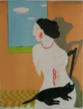 Mayumi Oda, - ''Storyville IX''-, silkscreen and stencil in color