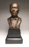 Bryant Baker, - ''Elbert Henry Gary''-, bronze sculpture, Gorham foundry, set on wood base. 8 1/2''h