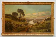- ''A Countryside''- by Edmund John Neimann, oil on canvas (relined), offered Oct 2019
