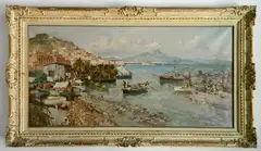 - ''Bay of Naples''- by Giordano Felice, oil on canvas, offered Oct 2019