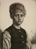 Gerald Brockhurst, - ''Casper'' (Fletcher 76 iv/IV)-, etching, 1933