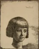 Gerald Brockhurst, - ''Clytie'' (Fletcher 9 iii/III)-, etching, 1920