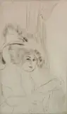 Louis Legrand, - ''Madame D de Face'' (Arwas 416)-, drypoint, 1911