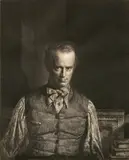Gerald Brockhurst, - ''Henry Rushbury'' (Fletcher 66)-, etching, 1930