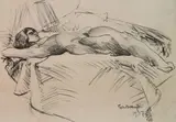 Stanley William Hayter, - ''Nu Allongee'' (Black & Moorhead 16)-