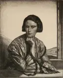 Gerald Brockhurst, - ''Viba'' (Fletcher 63 viii/VIII)-, etching, 1929
