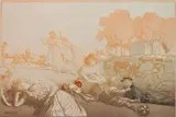 Auguste-Louis Lepère, - ''Modern Arcadia'' (Lotz-Brissonneau 271)- wood, engraving in color, 1901