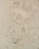 Jules Pascin, - ''La Cruche Cassee'' (Hemin 161)-, etching, 1929