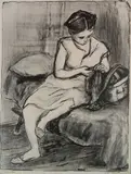 Will Barnet, - ''My Wife'' (Szoke 45)-, lithograph, 1937