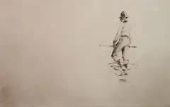 Frank Benson, - ''The Guide'' (Paff 185)-, drypoint and etching, 1920