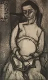 Will Barnet, - ''Mary-1941''-, etching, 1941