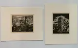 Todros Geller, - ''Near North Side''-, woodcut on thin laid Japan paper, 1937