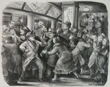 Don Freeman, - ''Gray's Basemen Before Showtime''-(Mc Culloch 47)-, lithograph, 1932