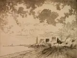 Joseph Pennell, - ''The Tracks, Chicago'' (Wuerth 591)-, etching, 1910