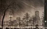James Swann, - ''Night in Chicago'' (Czestochowski 105)-, drypoint, 1940