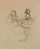 James A. M. Whistler, - ''Afternoon Tea'' (Chicago 173)-