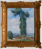 Abel G. Warshawsky, - ''Before the Wind, Road to Vernay''-, oil on canvas