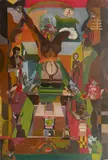 Charles Harris, - Surreal Image-, acrylic on illustration board, estate