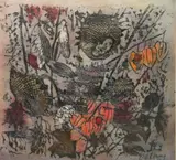 Robert Laessig, - Sunflowers and Milkweed-, watercolor on paper